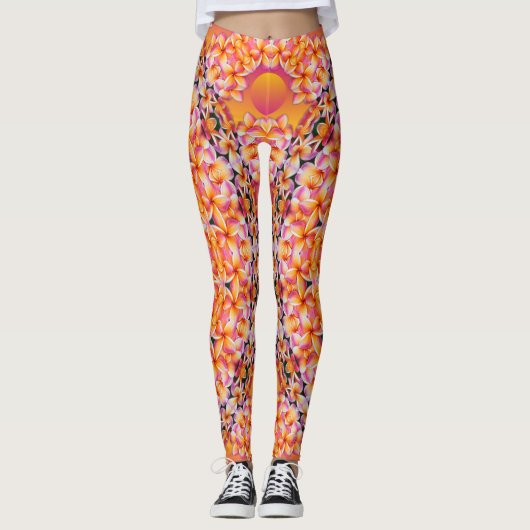 Perzikventiel Leggings (Voorkant)