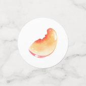 perzikverjaardag confetti (Kleine voorkant)