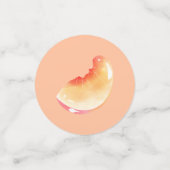 perzikverjaardag confetti (Kleine voorkant)