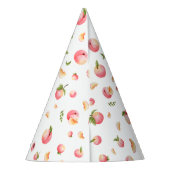 perzikverjaardag feesthoedjes (Achterkant)