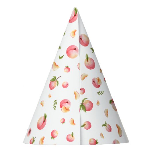 perzikverjaardag feesthoedjes (Achterkant)