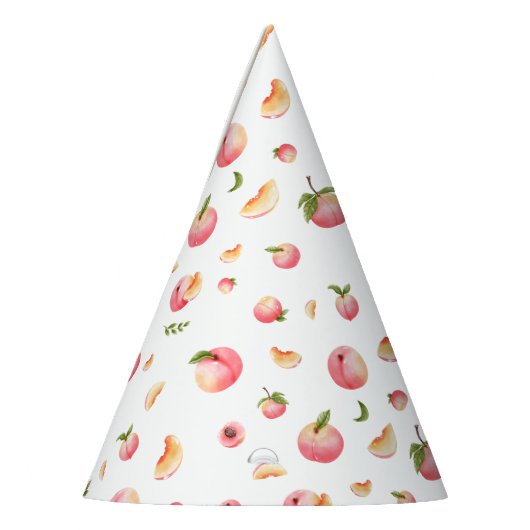 perzikverjaardag feesthoedjes (Links)