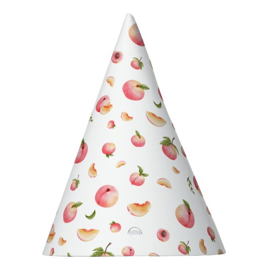 perzikverjaardag feesthoedjes (Rechts)