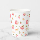 perzikverjaardag papieren bekers (Rechts)