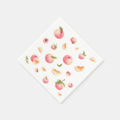 perzikverjaardag servet (Hoek)