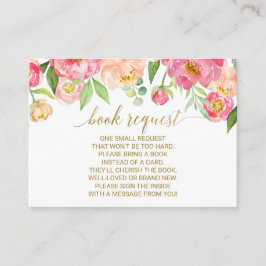 Perzikverzoek en roze verzoek om inschrijving voor informatiekaartje