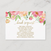 Perzikverzoek en roze verzoek om inschrijving voor informatiekaartje (Voorkant)