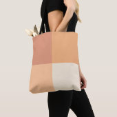 perzikvierkanten tote bag (Dichtbij)