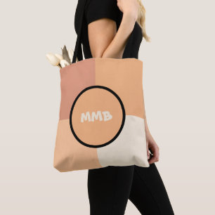  perzikvierkanten tote bag
