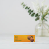 PerzikVisitekaartje Mini Visitekaartje (Staand voorkant)