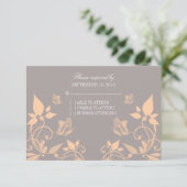 Perzikvlinder Floral Response Kaart (Staand voorkant)