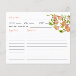 PerzikVrijgezellenfeest Recipe Kaart