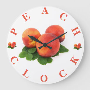 Perzikwandklok Grote Klok