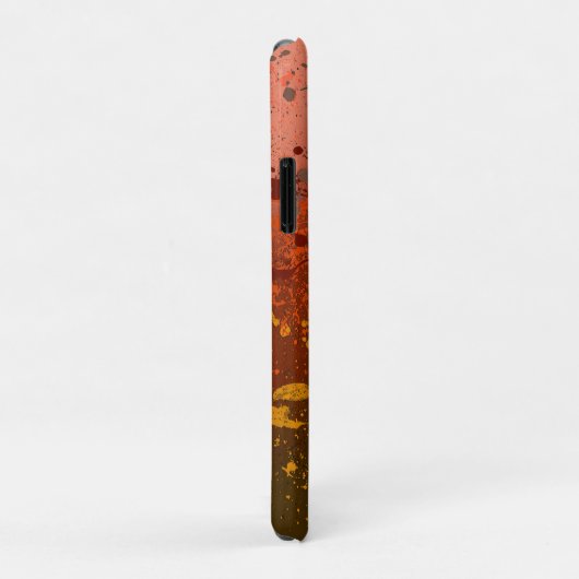 Perzikwarreling Case-Mate iPhone Case (Achterkant/rechts)