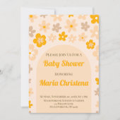 Perzikweide Bloei Baby Shower Uitnodiging (Voorkant)