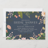 Perzikweide Bloemen Botanisch Vrijgezellenfeest Kaart (Voorkant)