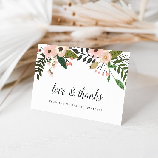 Perzikweide Dank je Bedankkaart