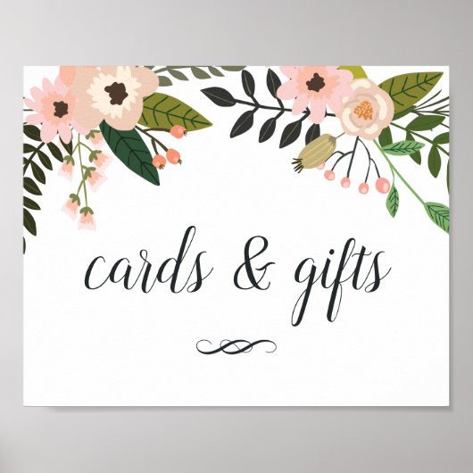Perzikweide Kaarten & Cadeaus Bord Poster (Voorkant)