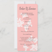 Perzikwitte florale feestdag voor levensfotokaart kaart (Achterkant)