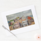 Perzikwoningen Rechthoekige Sticker (Envelop)