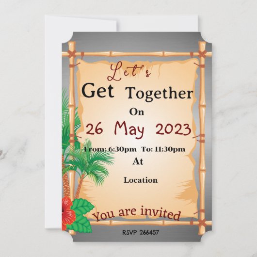 Perzikzijde samengevoegd kaart (Voorkant)