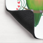 Perzikzijde Tortelduifjes Muismat (Hoek)