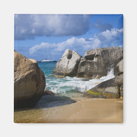 Perzikzijde Virgin Gorda, Britse maagd Magneet (Voorkant)