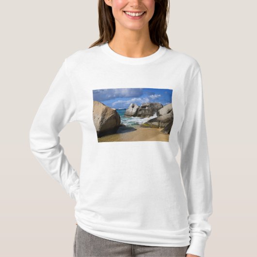 Perzikzijde Virgin Gorda, Britse maagd T-shirt (Voorkant)