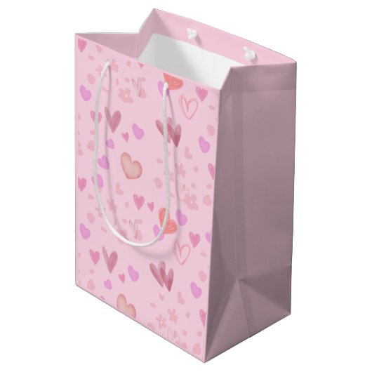 Perzikzoete Liefjes Medium Cadeauzakje (Achterkant Gekanteld)