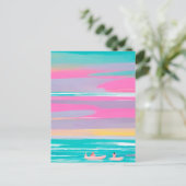 Perzikzomer Briefkaart (Staand voorkant)