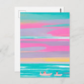 Perzikzomer Briefkaart (Voorkant / Achterkant)