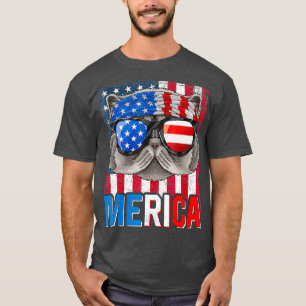 Perzisch Amerika 4 juli Kat Amerikaans Meowica T-shirt