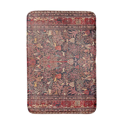 Perzisch Antiek tapijt Natuur Fine Art Badmat (Voorkant Verticaal)