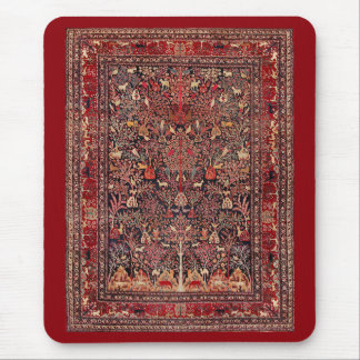 Perzisch  Antiek tapijt Natuur Fine Art Muismat