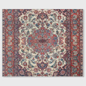 Perzisch blauw krem cadeaupapier (Vlak)