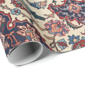 Perzisch blauw krem cadeaupapier (Rol Hoek)