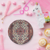 Perzisch blauw krem papieren bordje (Feest)