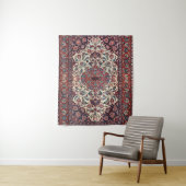 Perzisch blauw krem wandkleed (In situ)