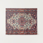 Perzisch blauw krem wandkleed (Voorkant (horizontaal))