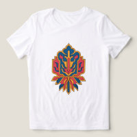 Perzisch Bloemendek Tapijtontwerp T-shirt