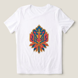 Perzisch Bloemendek Tapijtontwerp T-shirt