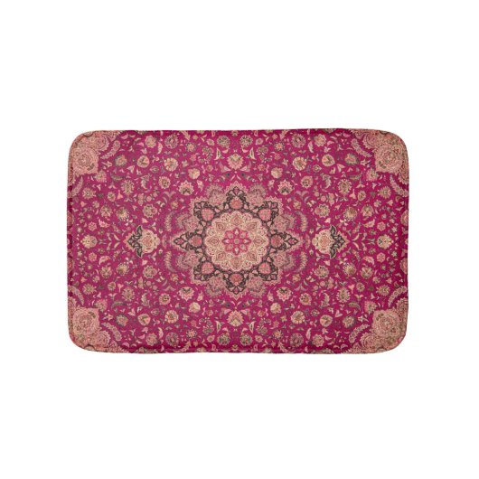  Perzisch bloementapijt patroon Badmat (Voorkant)