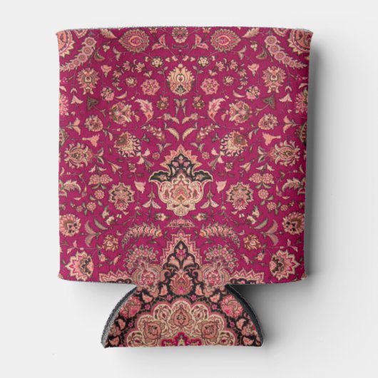 Perzisch bloementapijt patroon Blikjeskoeler (Voorkant)