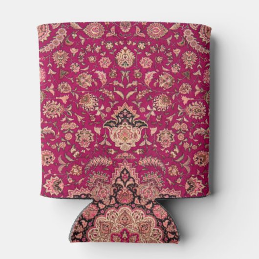 Perzisch bloementapijt patroon Blikjeskoeler (Achterkant)