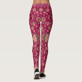  Perzisch bloementapijt patroon Leggings (Achterkant)