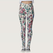 Perzisch bloemontwerp leggings (Voorkant)