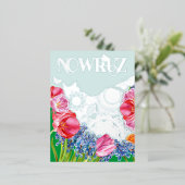 Perzisch Briefkaart van de Folie van Nowruz (Staand Voorkant)