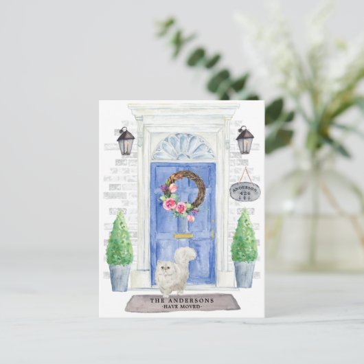 Perzisch Briefkaart voor het verplaatsen van katte (Staand voorkant)