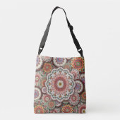 perzisch damesmozaïekbloemen mandala chic elegant crossbody tas (Achterkant)