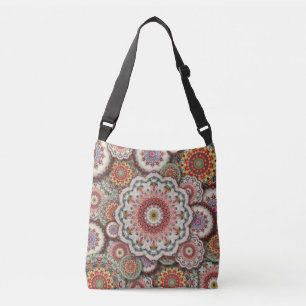 perzisch damesmozaïekbloemen mandala chic elegant crossbody tas
